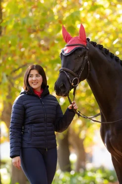 Rose Damen-Steppjacke mit Kapuze