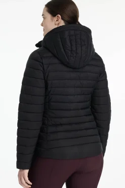 Rose Damen-Steppjacke mit Kapuze