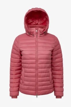 Rose Damen-Steppjacke mit Kapuze