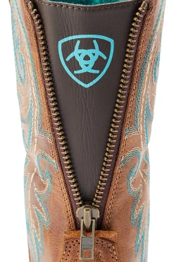 Round Up Damen-Westernstiefel mit Reißverschluss hinten