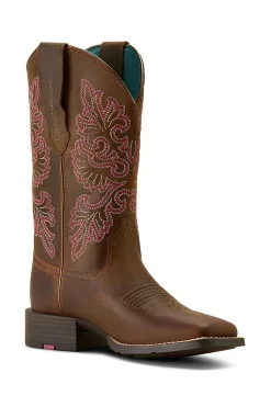 Round Up Wide Square Toe Damen Westernstiefel