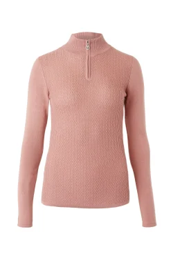 Ruth Damen Strickpullover mit Reißverschluss