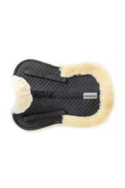 Sattelkissen m.med.Lammfell, mit Taschen