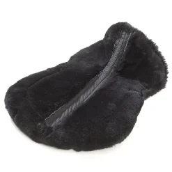 Sattelkissen m.med.Lammfell, mit Taschen