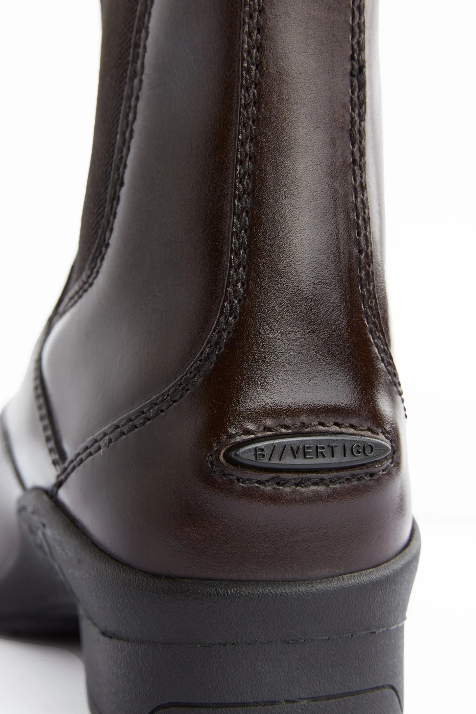 Saturn Damen Lederreitstiefeletten mit Reißverschluss