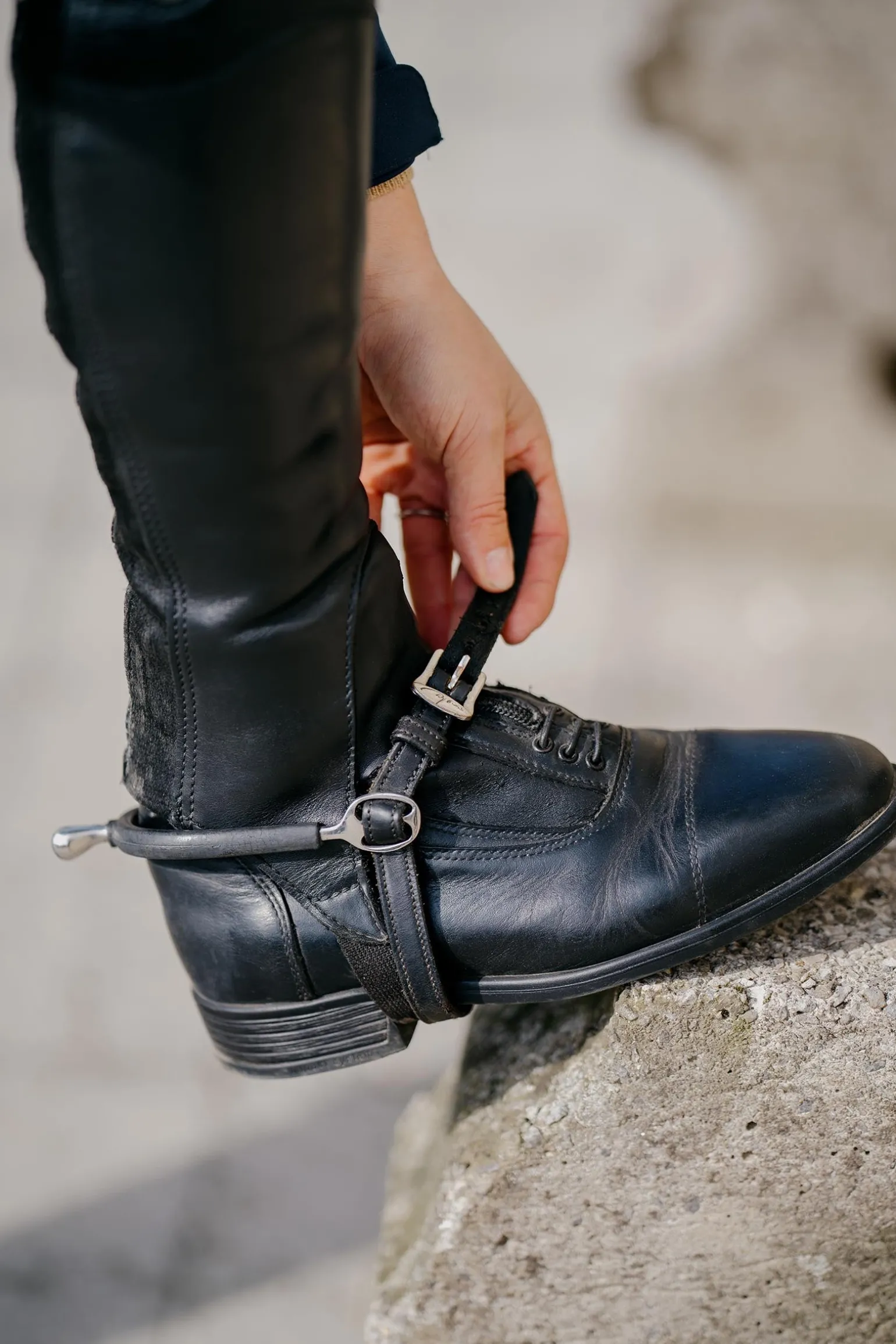 Sporenriemen aus Leder