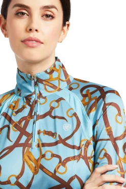 Sunstopper 2.0 Damen 1/4 Zip Baselayer Shirt