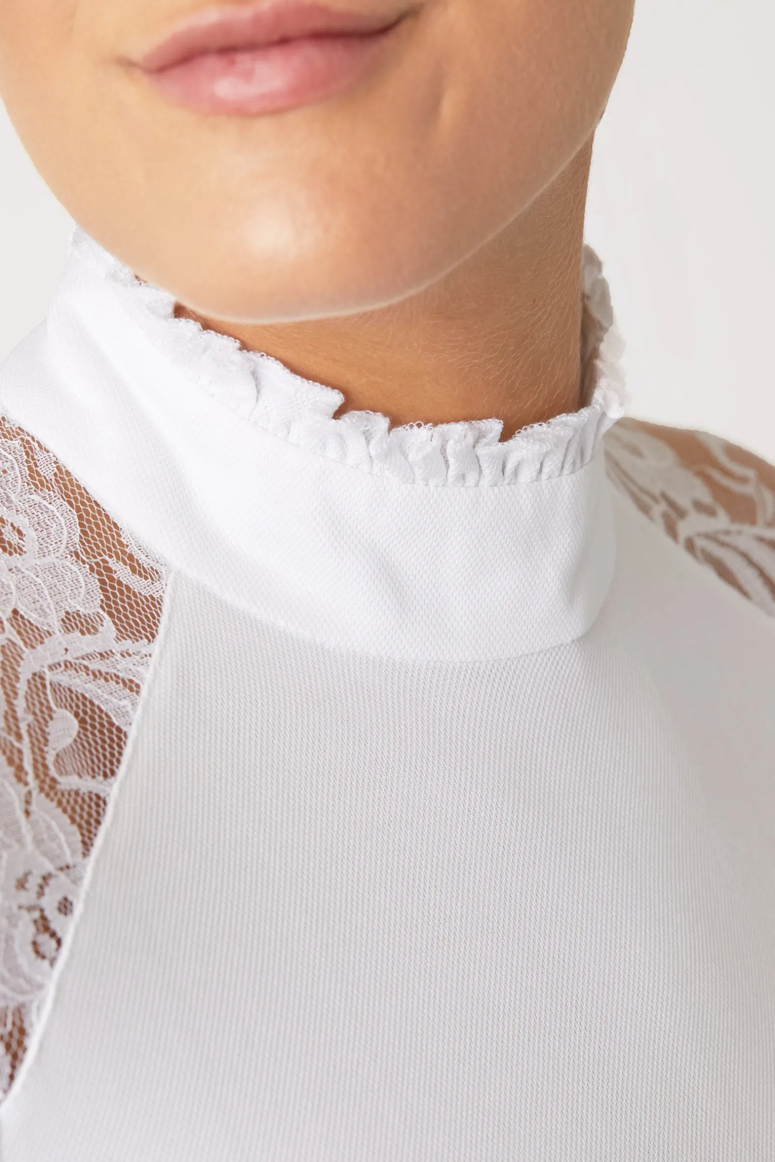 Sylvie Damen Langarm-Turniershirt mit Spitze