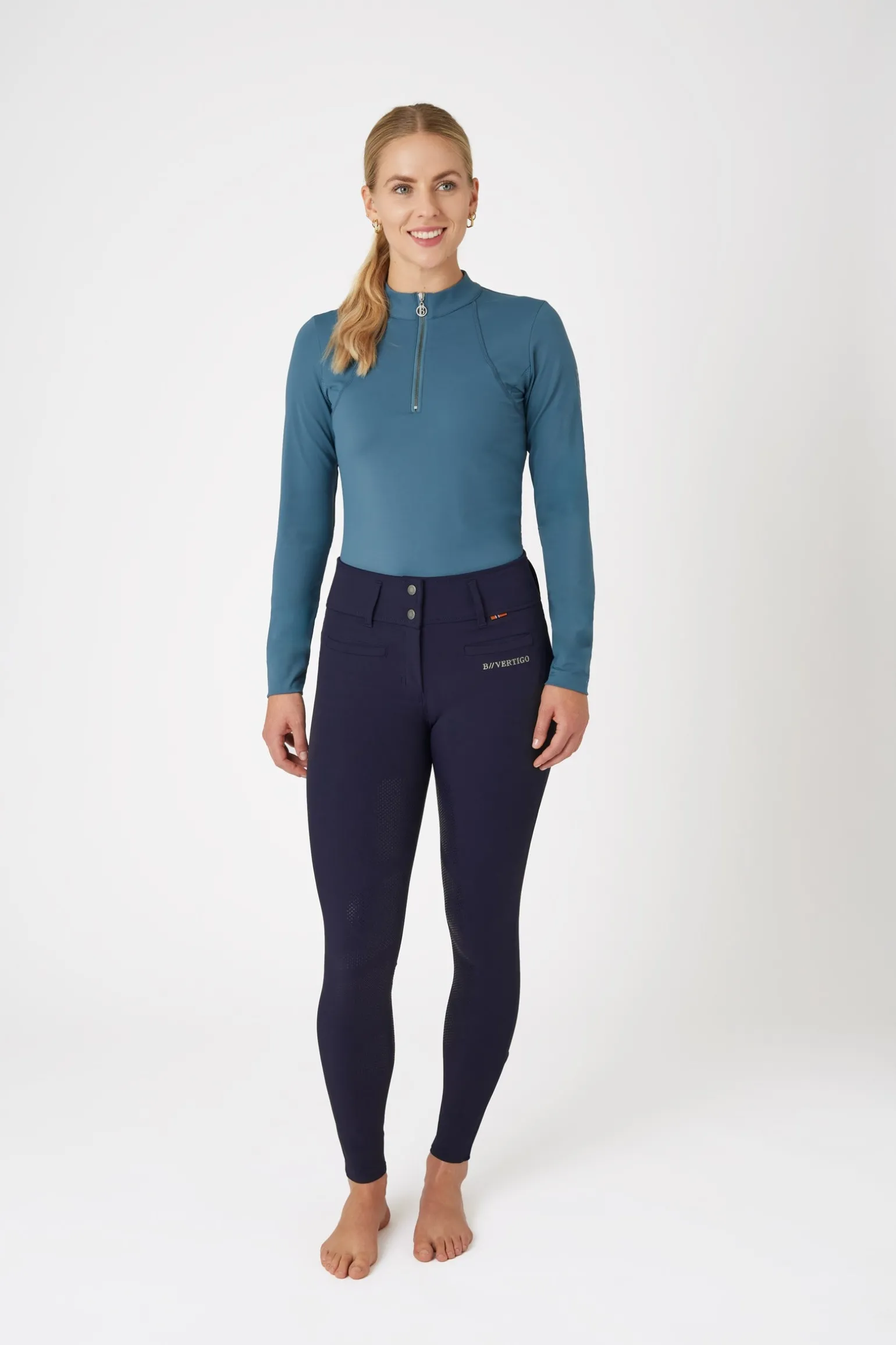 Tiffany Damen-Vollbesatzreithose mit Silikongrip, UPF 50+