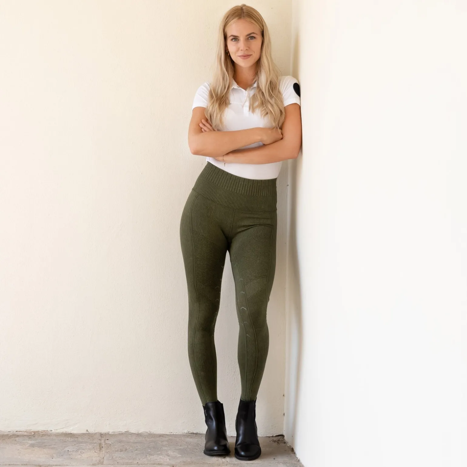 Vanessa Reitleggings mit Vollbesatz, Nahtlos in Jeansoptik