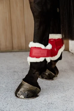 Velvet vegane Lammfell Streichkappen für Jungpferde