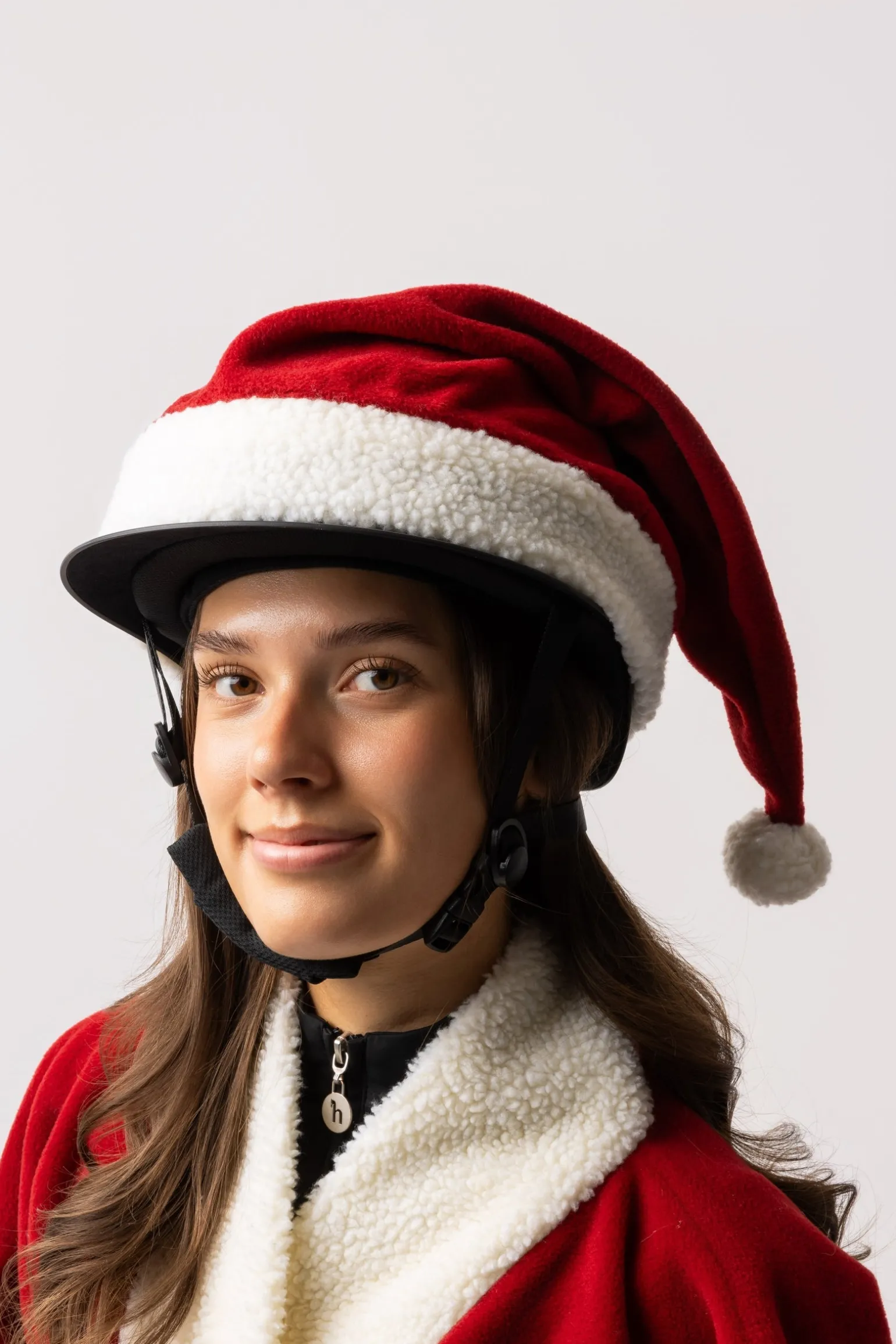 Weihnachtliche Helmkappe