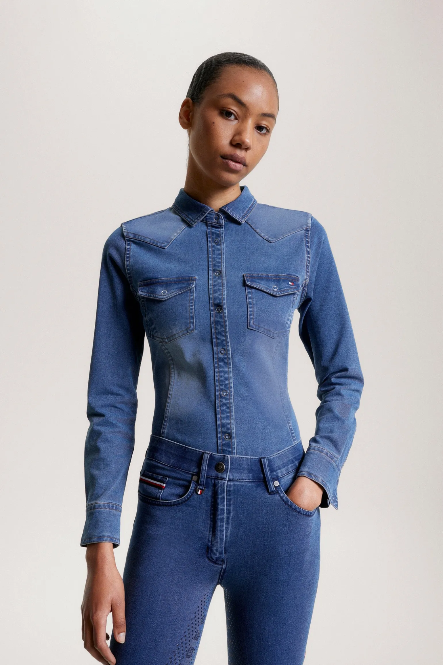 Woodside Stretch Denim Hemd