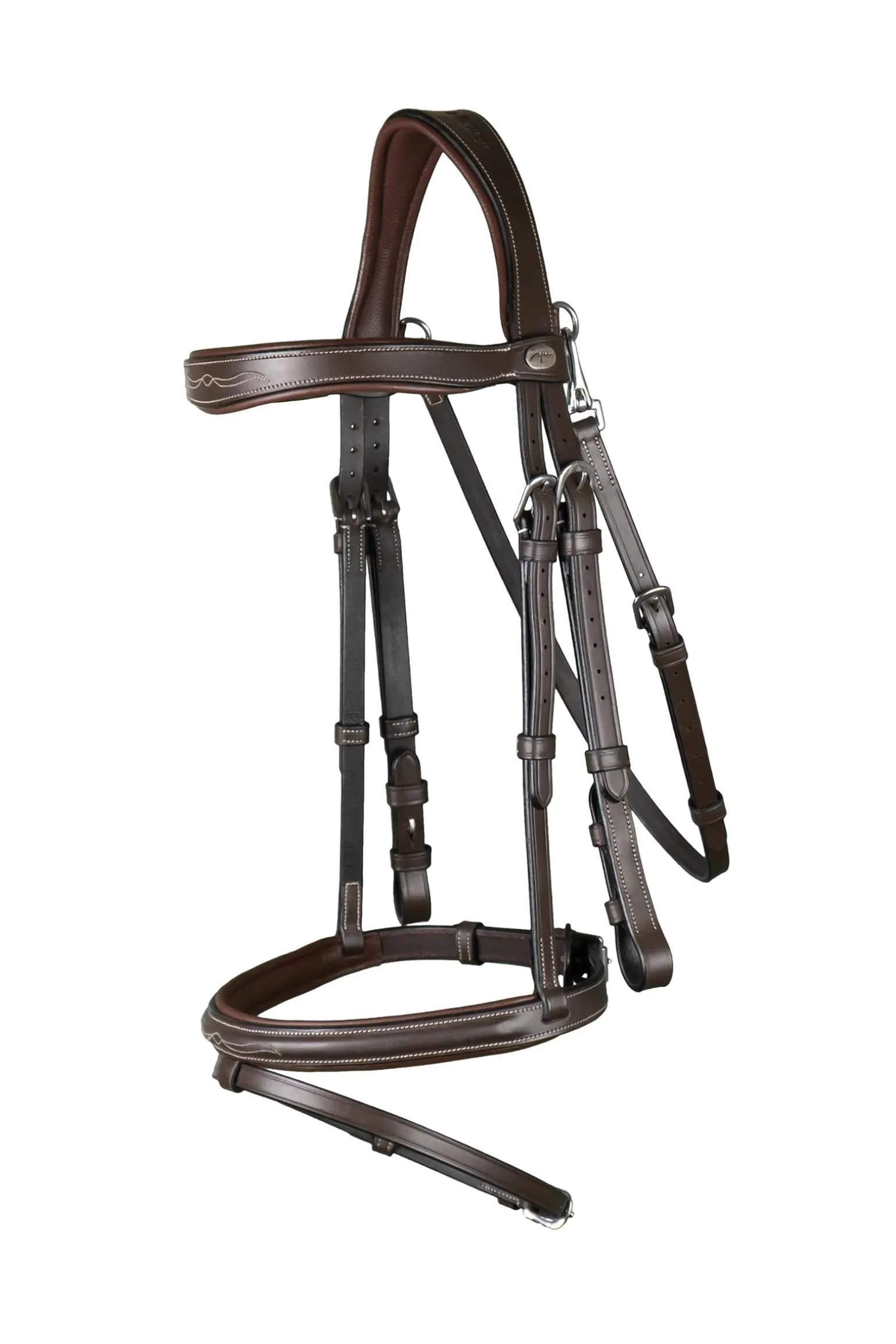 Working kombinierte Trense mit Karabinerhaken